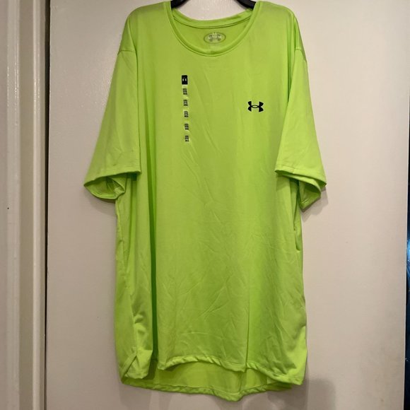 Under Armour Men's NWT bright green active loose-fitting active tee (nwt / 2XL) - Picture 8 of 11